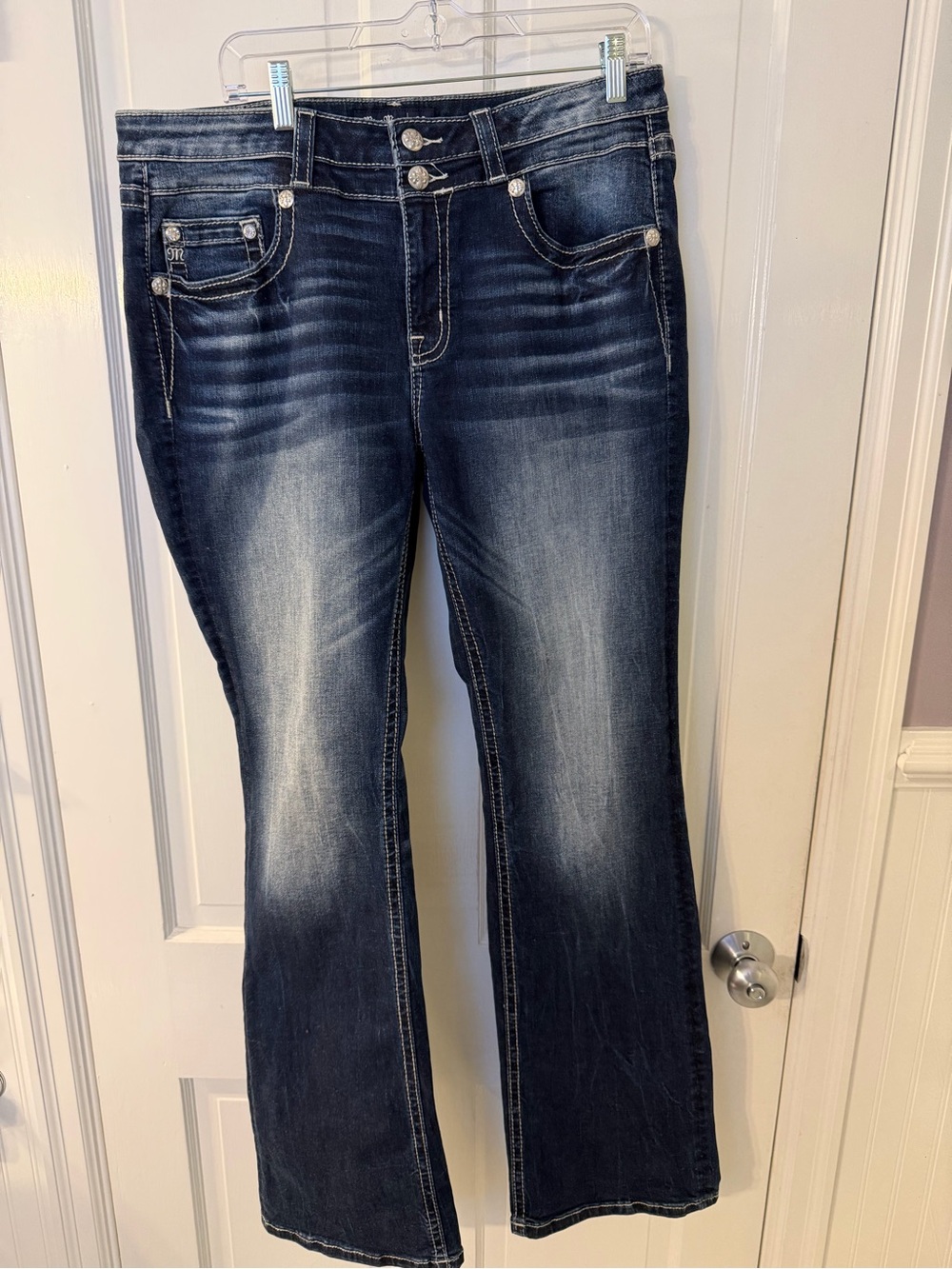Miss Me Mid-Rise Tailored Boot Jeans — Size 34 — NWOT